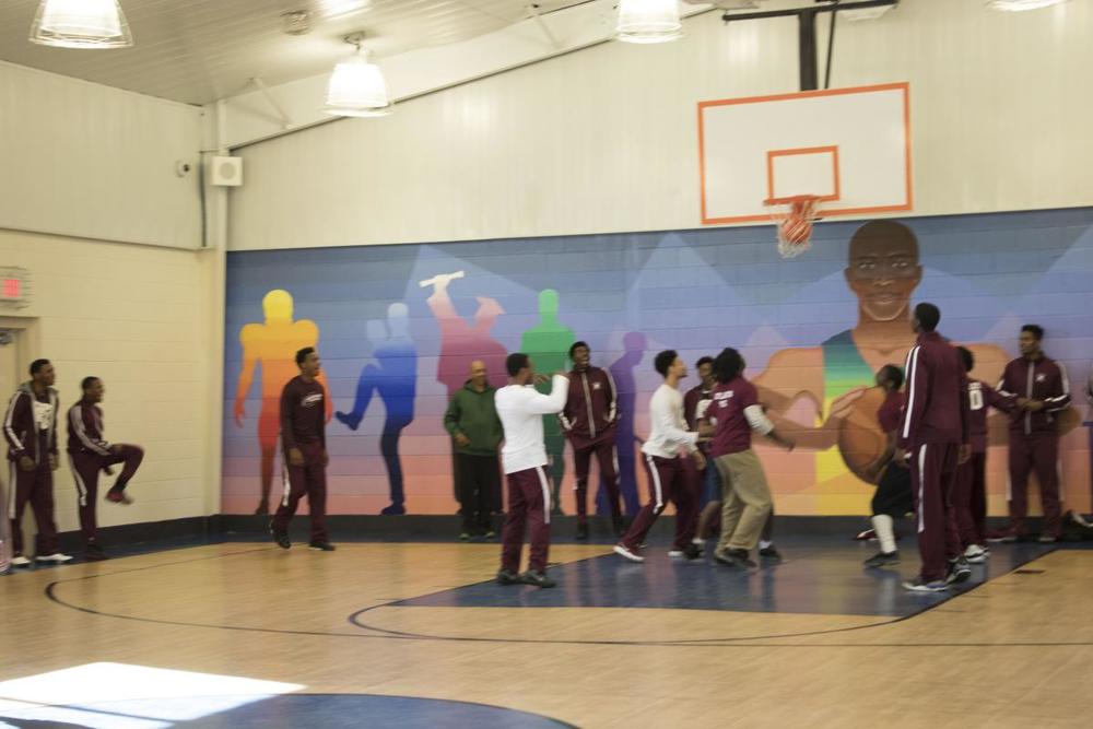 Morehouse Basketball Team Visits Atlanta YDC Department of Juvenile